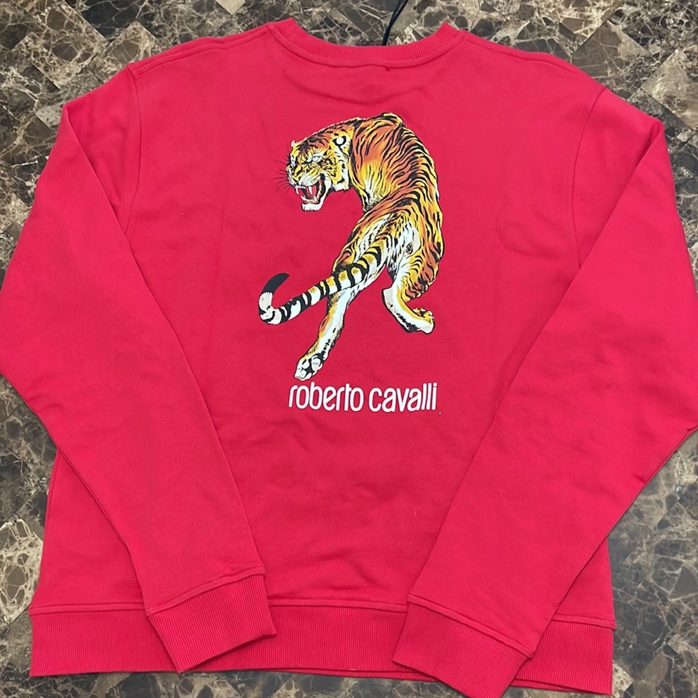 BRAND NEW ROBERTO CAVALLI SWEAT SHIRT SIZE LARGE